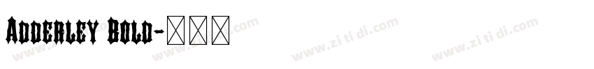 Adderley Bold字体转换 Adderley Bold字体转换
